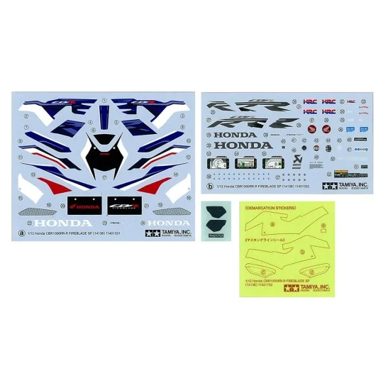 Moto Honda CBR1000RR-R Fireblade SP 1/12 Tamiya Tamiya 14138 - 17 14138-Moto Honda CBR1000RR-R Fireblade SP 1/12 Tamiya - 14138