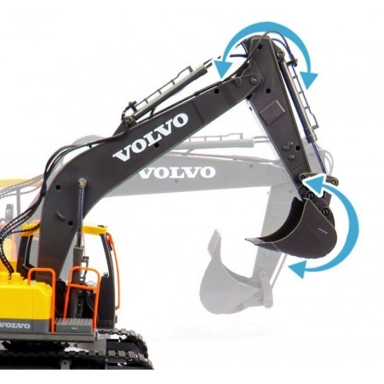 SV-50315-Pelleteuse Volvo 2.4Ghz 1/16 RTR Siva