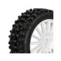 Maxi Cross tires on White rims TT 1/8 Hobbytech Hobbytech HTR-T458 - 1 HTR-T458-Maxi Cross tires on White rims TT 1/8 Hobbytech - HTR-T458