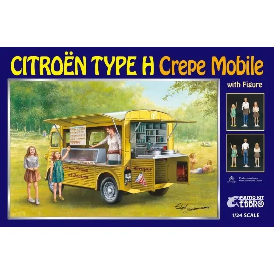 25013-Citroen Type H "Mobile Crepe" 1/24 Ebbro - 25013