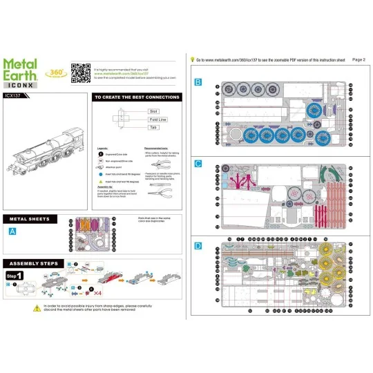 ICX137-Train Hogwarts Hogwarts Express Harry Potter Metal Earth