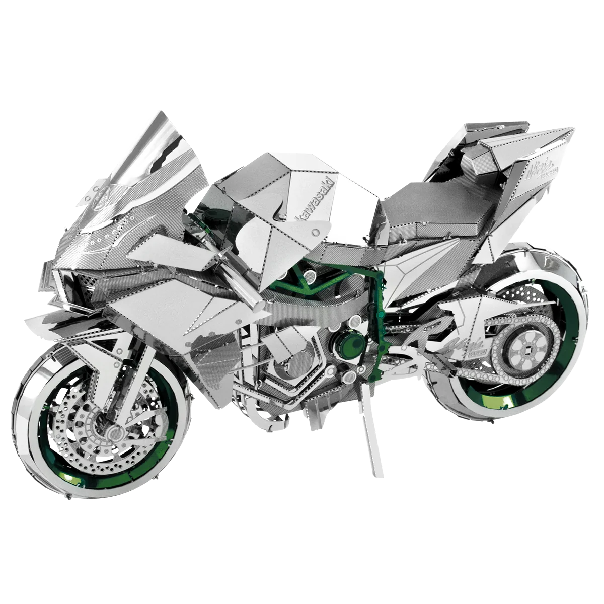 Kawasaki Ninja H2R Motorcycle Premium Series Metal Earth Metal Earth ICX021 - 1