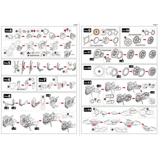 ICX021-Kawasaki Ninja H2R Motorcycle Premium Series Metal Earth
