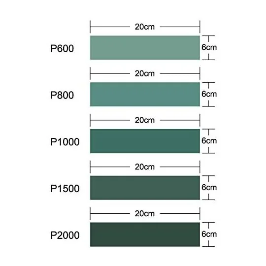 TR09950-Assortiment 5 papiers à poncer 600 à 2000 Master tools - 09950