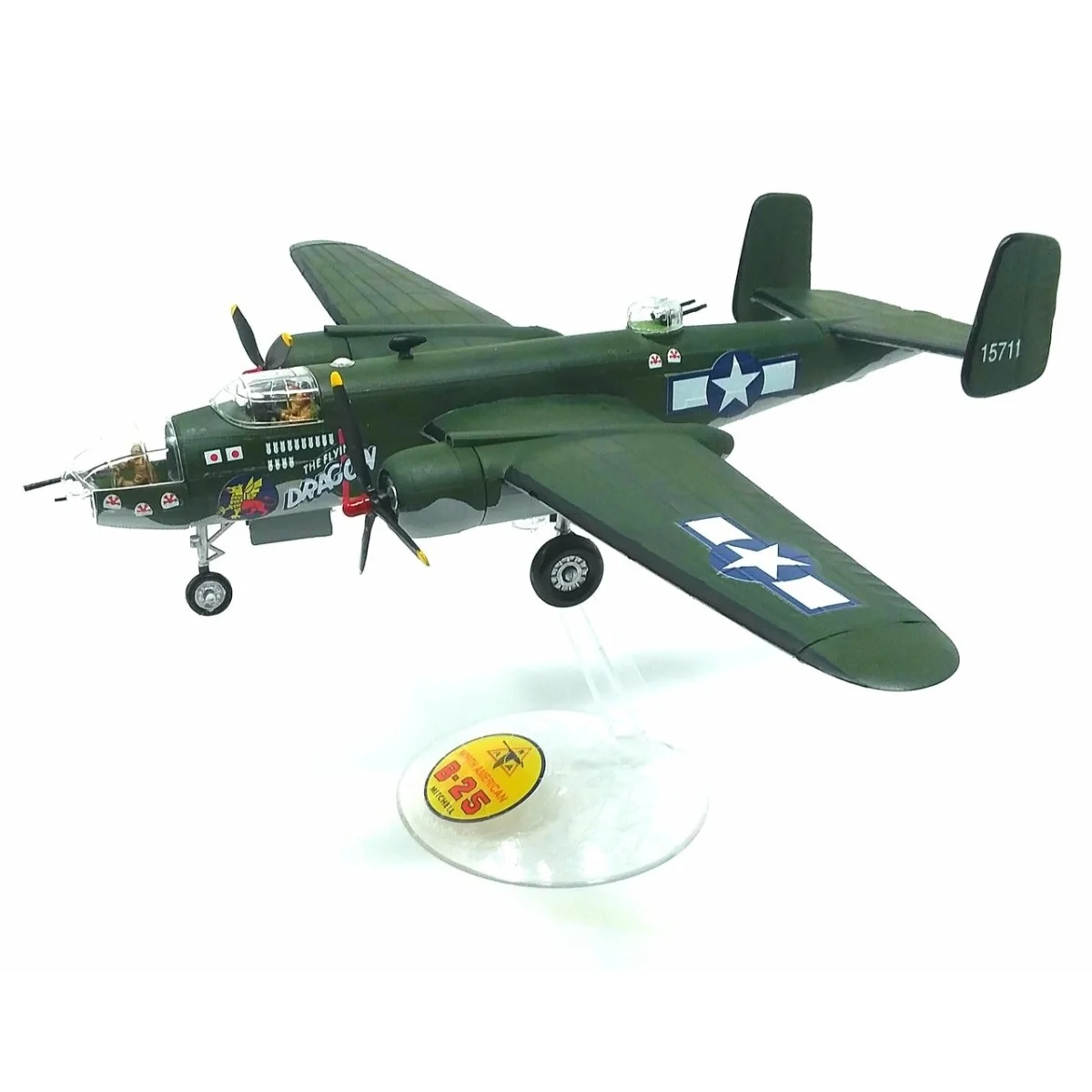 Avion B-25 Flying Dragon avec support 1/64 Atlantis Atlantis Models H216 - 5 Avion B-25 Flying Dragon avec support 1/64 Atlantis Atlantis Models H216 - 5