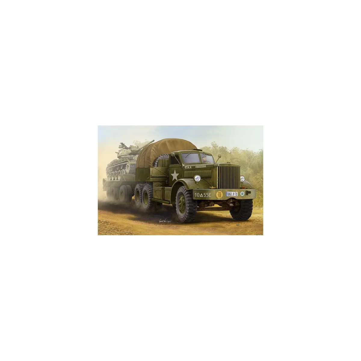 M19 trolley truck with tank carrier trailer 1/35 I Love Kit Hobby Boss 63501 - 1 M19 trolley truck with tank carrier trailer 1/35 I Love Kit Hobby Boss 63501 - 1