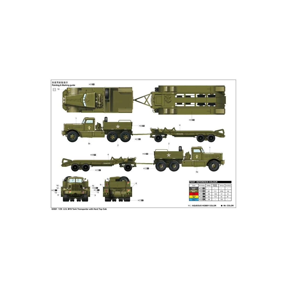 M19 trolley truck with tank carrier trailer 1/35 I Love Kit Hobby Boss 63501 - 2 M19 trolley truck with tank carrier trailer 1/35 I Love Kit Hobby Boss 63501 - 2