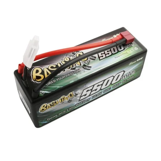 Li-Po 5500mAh 60C 4S 14.8V Shell (Dean) ACE People Gens ACE GE3-5500-4D-60 - 1 GE3-5500-4D-60-Li-Po 5500mAh 60C 4S 14.8V Shell (Dean) ACE People - GE3-5500-4D-60