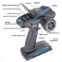 ET1132-Radio car Pulse EX6G 2.4Ghz FHSS 6Ch Etronix - ET1132
