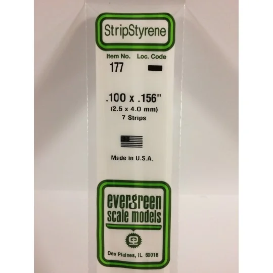 S1370177-Baguette 2.5x4.0x350mm Ref : 177 - Evergreen - S1370177