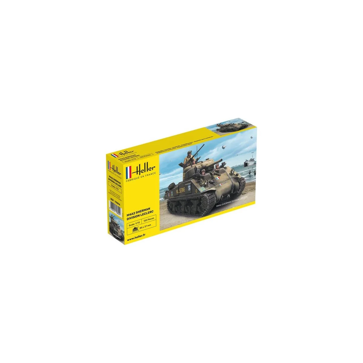 Tank M4A2 Sherman "Leclerc Division" 1/72 Heller Heller 79894 - 1