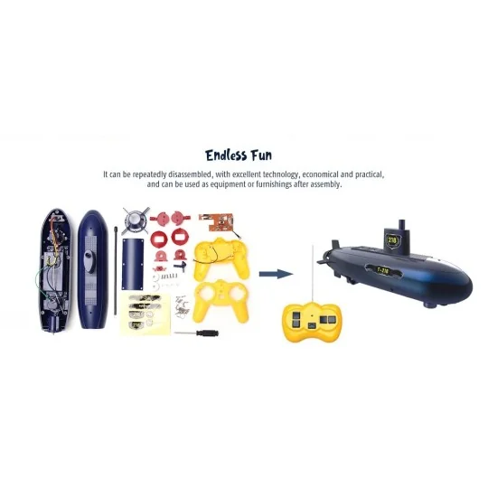SUBMARINE-Sous-marin radiocommandé à construire - SUBMARINE