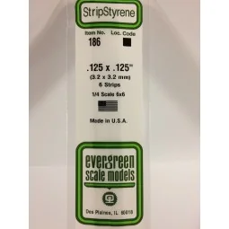 Wand 3.2x3.2x350mm Ref: 186 - Evergreen - S1370186