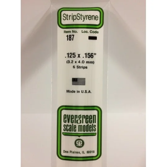 S1370187-Baguette 3.2x4.0x350mm Ref : 187 - Evergreen - S1370187