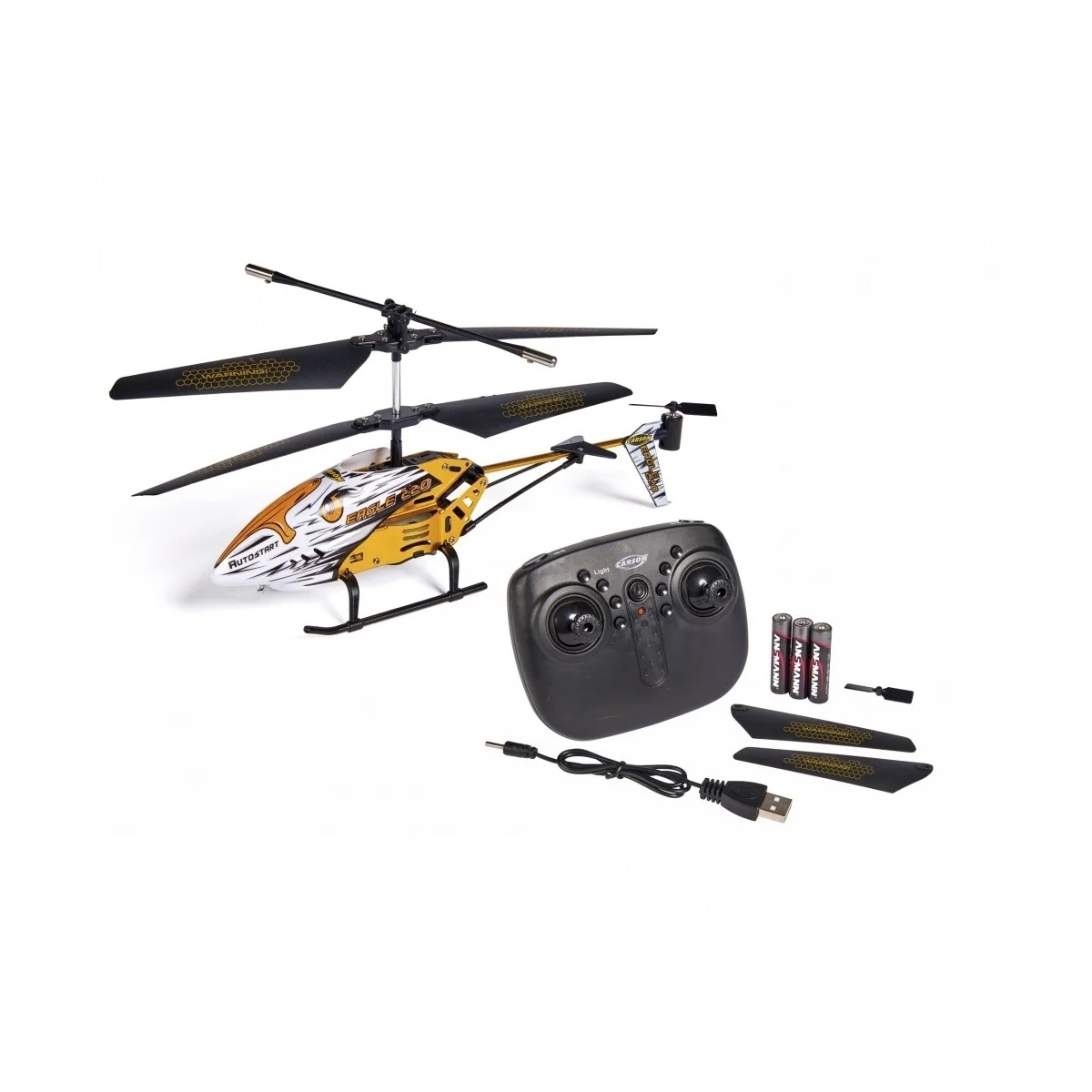 Helicoptère Eagle 220 Autostart RC 2.4Ghz RTF Carson Carson 500507151 - 1