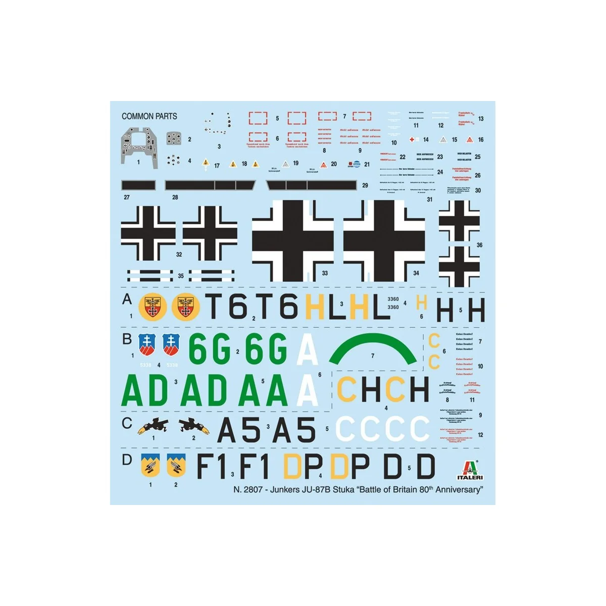 Junkers Ju87B Stuka Bat. England 1/48 Italeri Italeri I2807 - 3