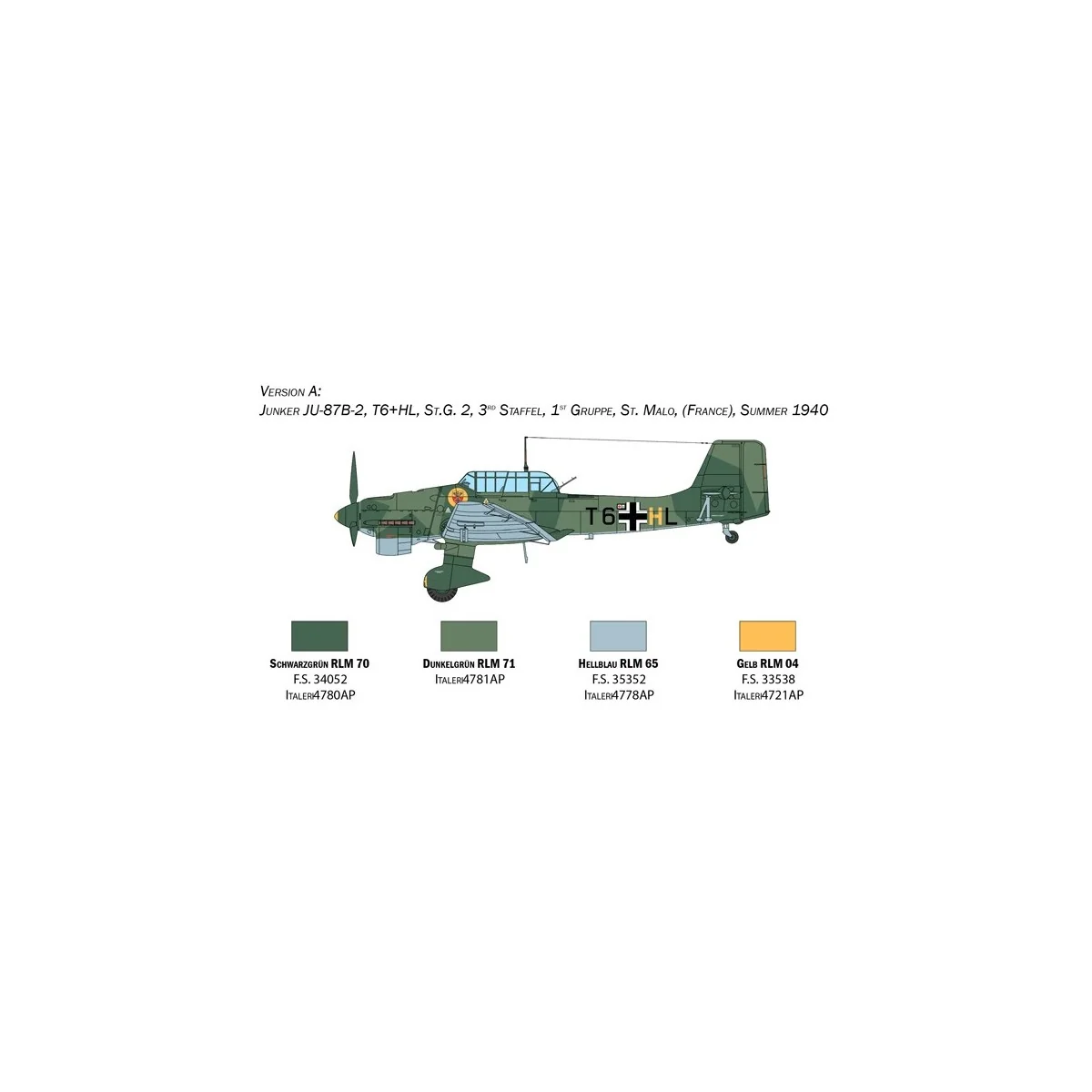 Junkers Ju87B Stuka Bat. England 1/48 Italeri Italeri I2807 - 4 Junkers Ju87B Stuka Bat. England 1/48 Italeri Italeri I2807 - 4