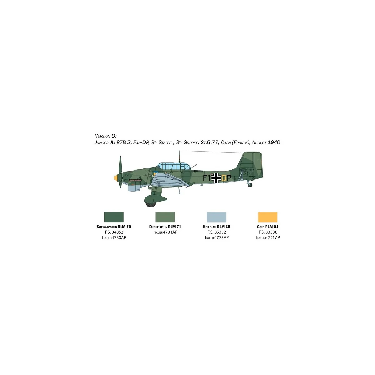 Junkers Ju87B Stuka Bat. England 1/48 Italeri Italeri I2807 - 7 Junkers Ju87B Stuka Bat. England 1/48 Italeri Italeri I2807 - 7
