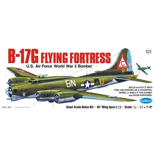 B-17 Flying Fortress 1m14 Guillow's Guillow's S0282002 - 1 S0282002-B-17 Flying Fortress 1m14 Guillow's - S0282002