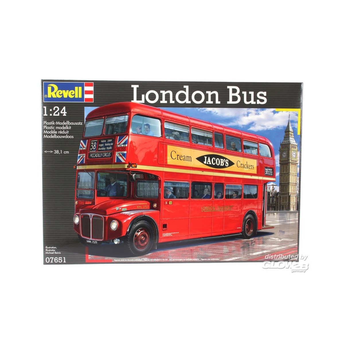 London Bus 1/24 Revell Revell 07651 - 8 London Bus 1/24 Revell Revell 07651 - 8