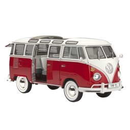 Combi Volkswagen T1 Samba Bus 1/24 + peintures Revell Revell 67399 - 1