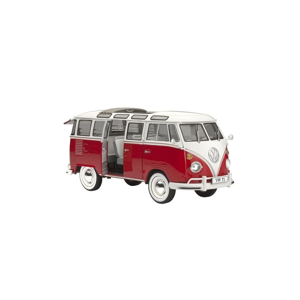 Combi Volkswagen T1 Samba Bus 1/24 + peintures Revell Revell 67399 - 1