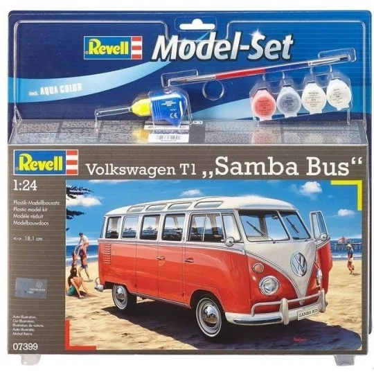 Combi Volkswagen T1 Samba Bus 1/24 - Revell paints Revell 67399 - 4 67399-Combi Volkswagen T1 Samba Bus 1/24 - Revell paints - 67399