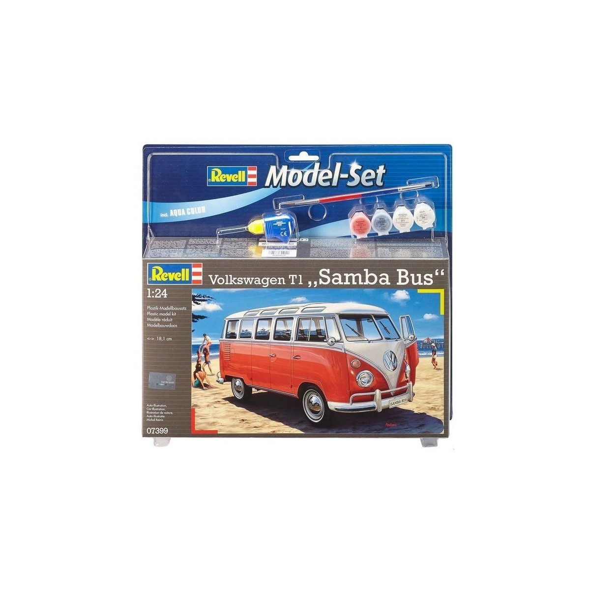 Combi Volkswagen T1 Samba Bus 1/24 - Revell paints Revell 67399 - 4