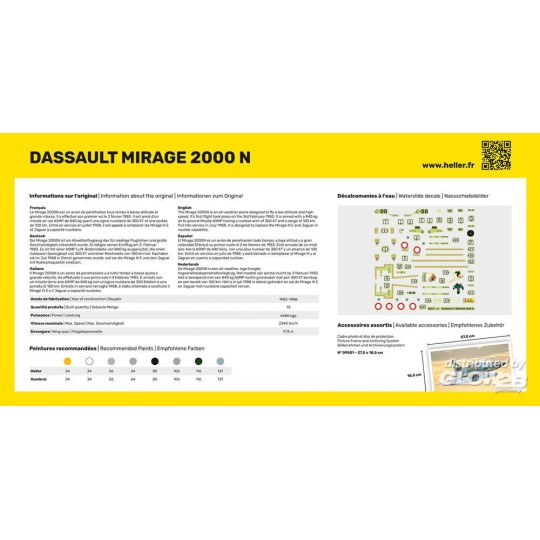 HEL-80321-Mirage 2000 N 1:72 Heller