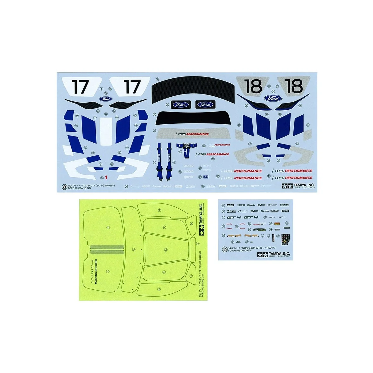 Ford Mustang GT4 1/24 Tamiya Tamiya 24354 - 9 Ford Mustang GT4 1/24 Tamiya Tamiya 24354 - 9
