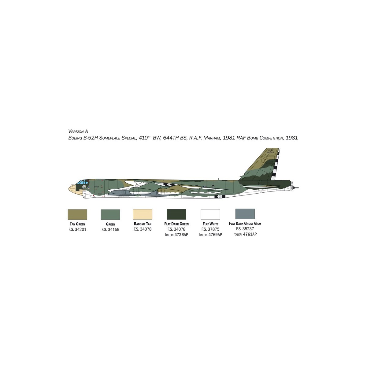 Aircraft B-52H Stratofortress 1:72 Italeri Italeri I1442 - 5 Aircraft B-52H Stratofortress 1:72 Italeri Italeri I1442 - 5