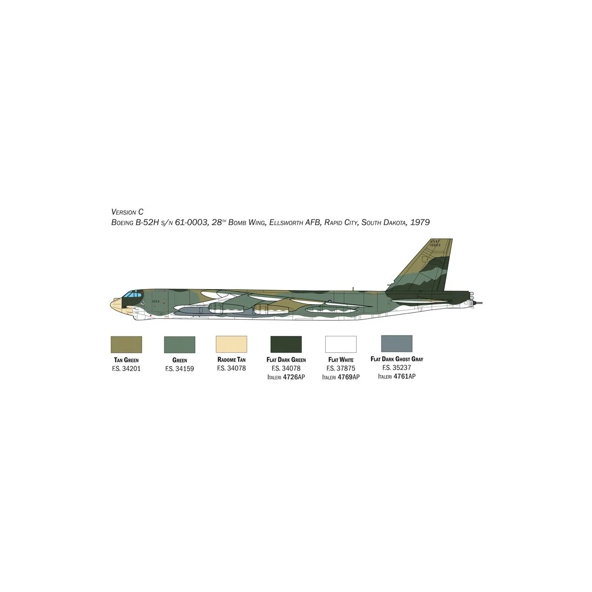 Aircraft B-52H Stratofortress 1:72 Italeri Italeri I1442 - 7 Aircraft B-52H Stratofortress 1:72 Italeri Italeri I1442 - 7