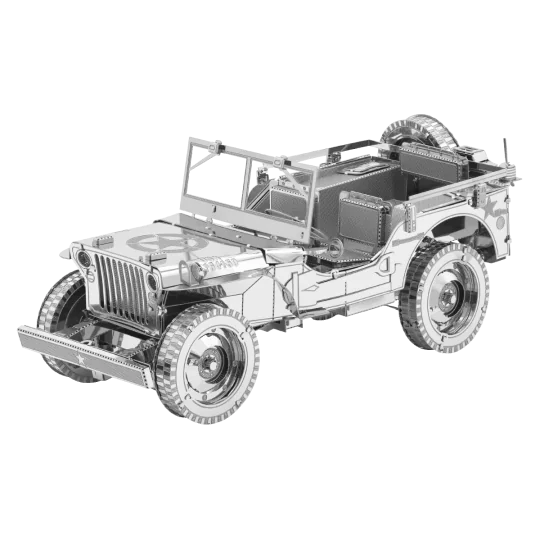 ICX139-Iconx Véhicule militaire Jeep Willys Overland Metal Earth - ICX139