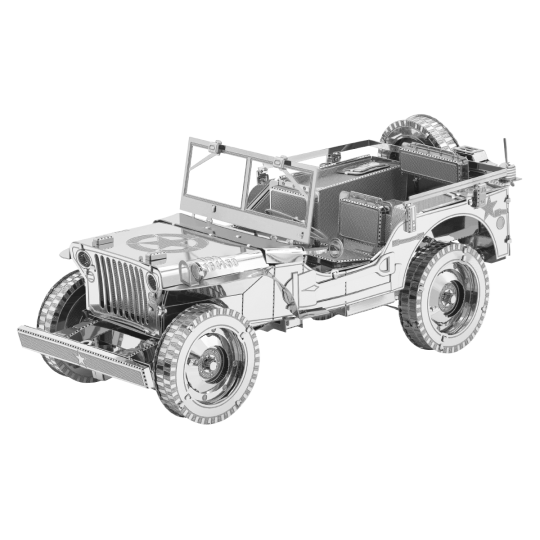 ICX139-Iconx Willys Overland Metal Earth Jeep Military Vehicle