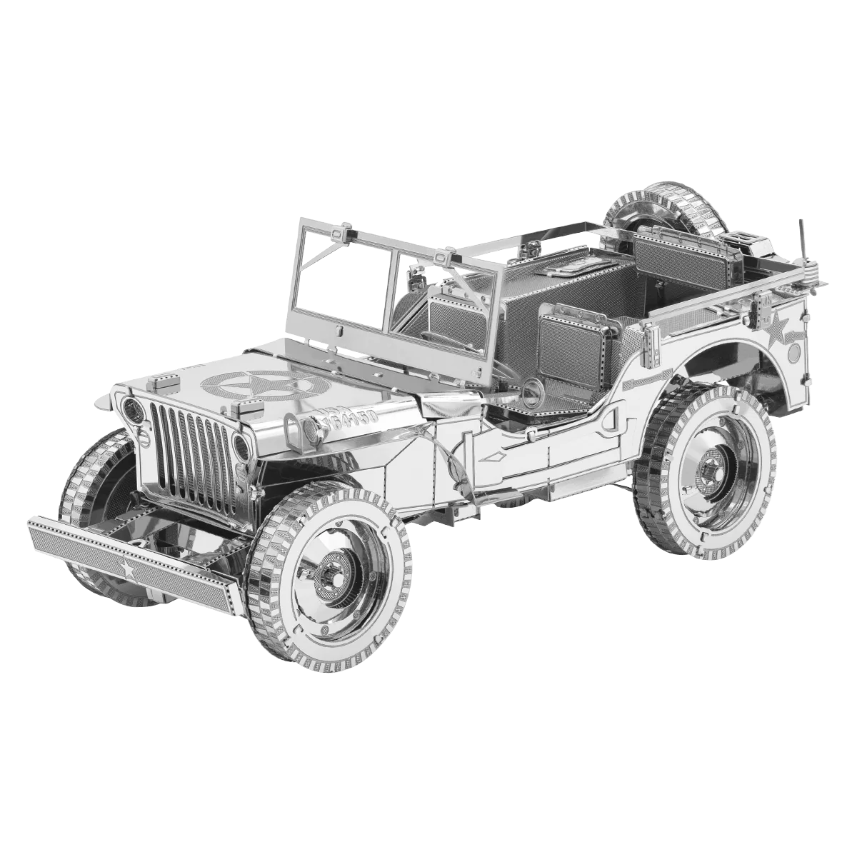 Iconx Willys Overland Metal Earth Jeep Military Vehicle Metal Earth ICX139 - 1