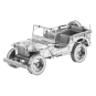 ICX139-Iconx Véhicule militaire Jeep Willys Overland Metal Earth
