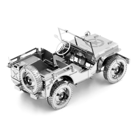 ICX139-Iconx Willys Overland Metal Earth Jeep Military Vehicle