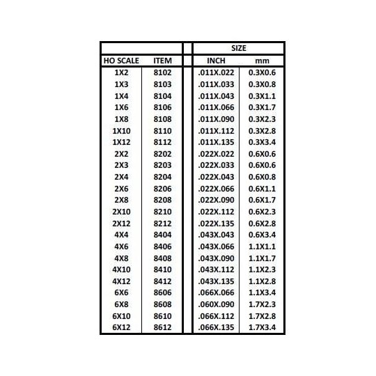 S1378104-Baguette HO 0.3x1.1x350mm Ref : 8104 - Evergreen