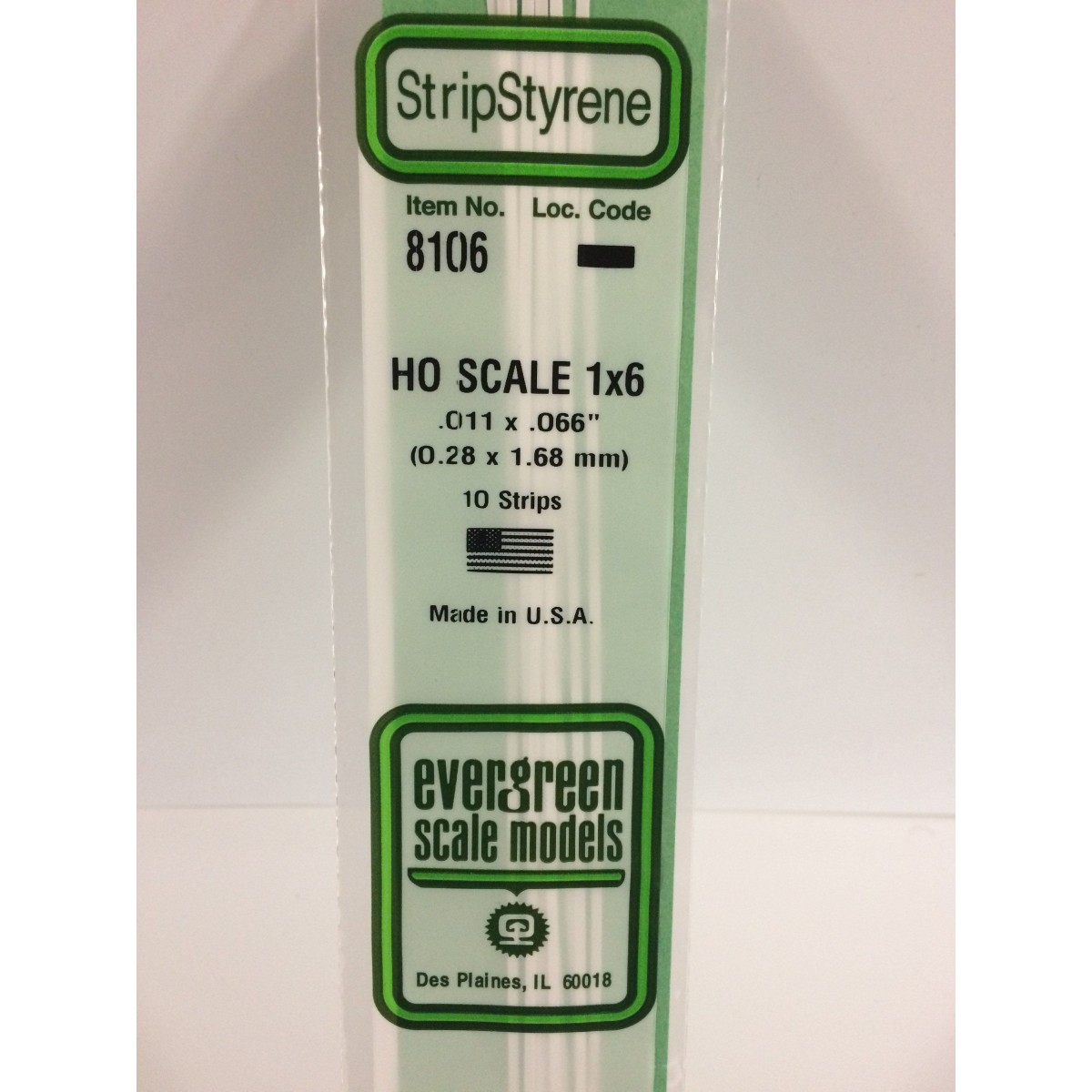 Wand HO 0.3x1.7x350mm Ref: 8106 - Evergreen - S1378106
