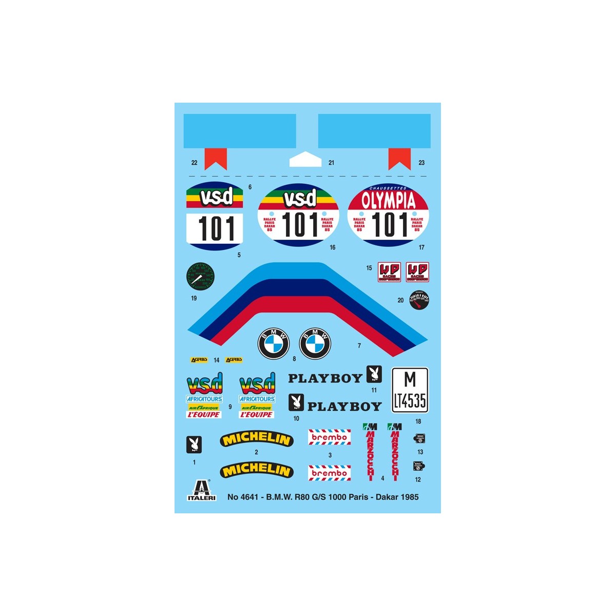 BMW R80G/S Paris Dakar 1985 1/9 Italeri Italeri I4641 - 3