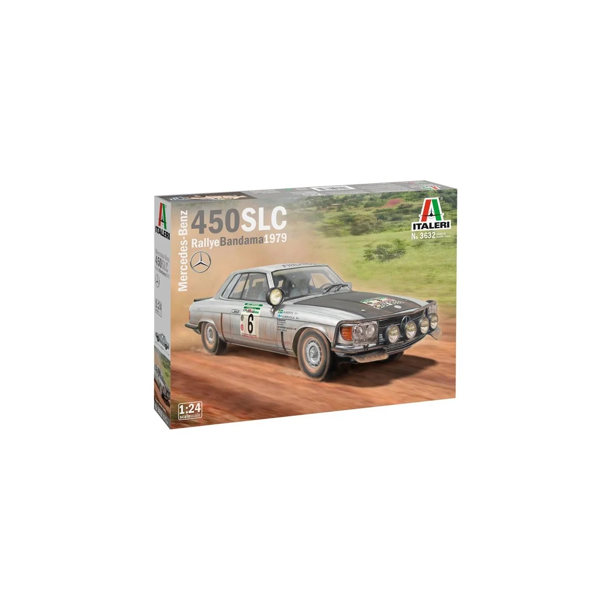 Mercedes 450 SLC Bandama Rally 1/24 Italeri Italeri I3632 - 2 Mercedes 450 SLC Bandama Rally 1/24 Italeri Italeri I3632 - 2