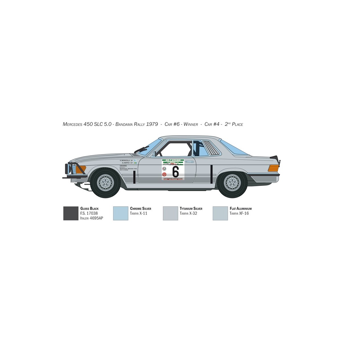Mercedes 450 SLC Bandama Rally 1/24 Italeri Italeri I3632 - 4