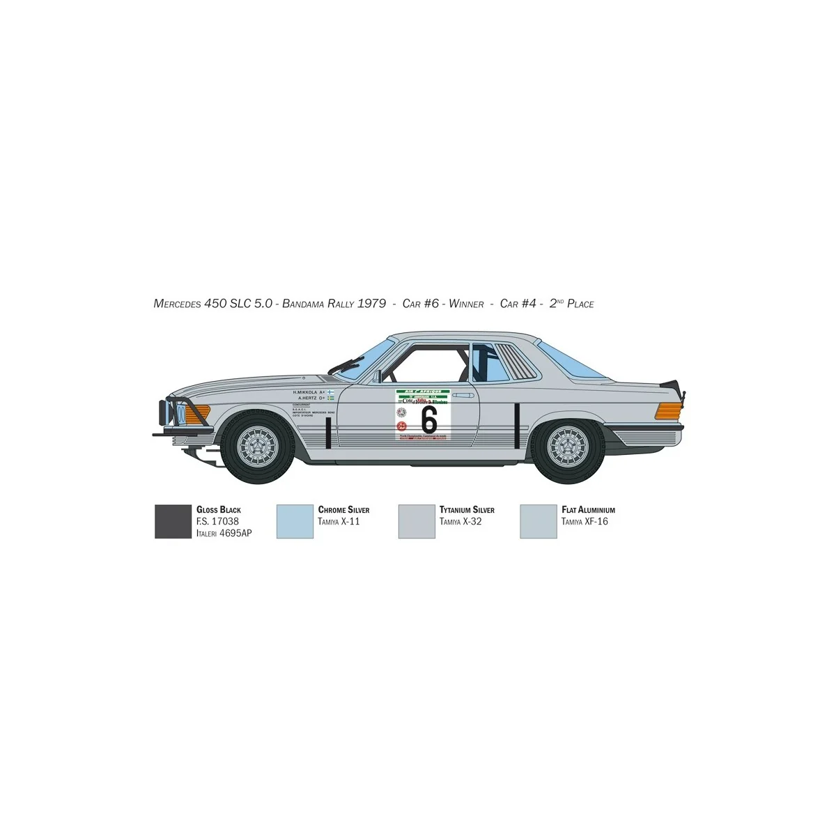 Mercedes 450 SLC Bandama Rally 1/24 Italeri Italeri I3632 - 4