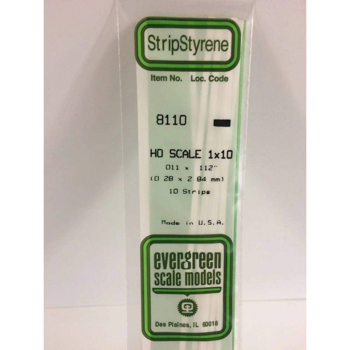 Wand HO 0.3x2.8x350mm Ref: 8110 - Evergreen - S1378110