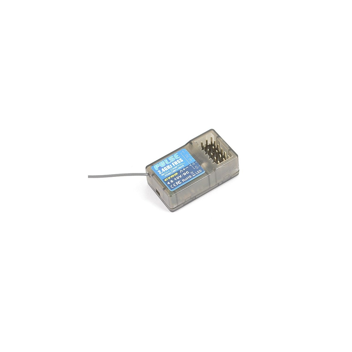 Pulse FHSS receiver with GYRO for EX6G 2.4Ghz 6Ch Etronix  ET1162G - 1