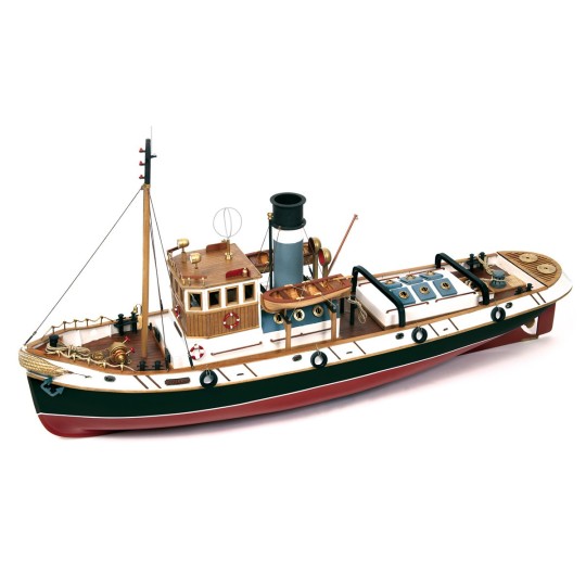 61001-Boat Ulises RC 1/30 Kit Construction Wood OcCre