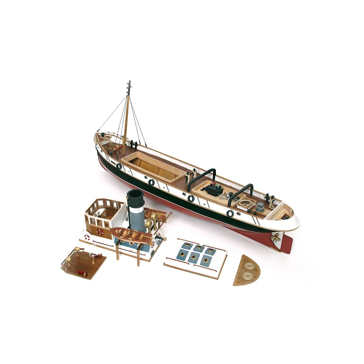 Boat Ulises RC 1/30 Kit Construction Wood OcCre OcCre 61001 - 5 Boat Ulises RC 1/30 Kit Construction Wood OcCre OcCre 61001 - 5