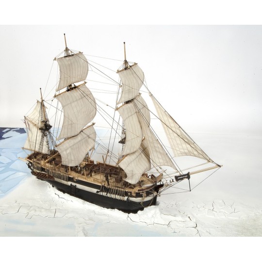 12004-Ship HMS Terror 1/75 Kit Construction Wood OcCre