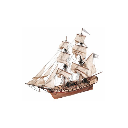 Corsair Boat 1/80 OcCre Wood Construction Kit OcCre 13600 - 1 13600-Corsair Boat 1/80 OcCre Wood Construction Kit - 13600