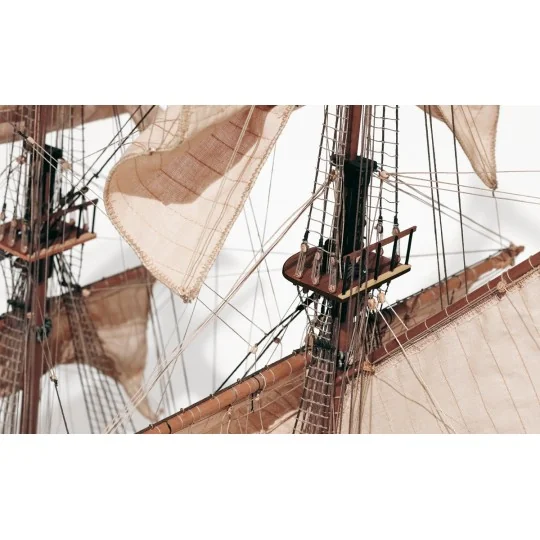 Corsair Boat 1/80 OcCre Wood Construction Kit OcCre 13600 - 4 13600-Corsair Boat 1/80 OcCre Wood Construction Kit - 13600